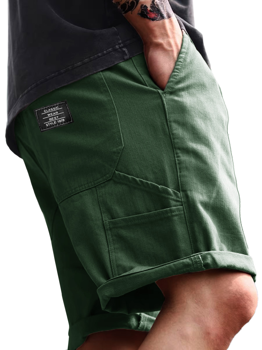 Lässige, lockere Herren-Arbeitsshorts mit mehreren Taschen für den Alltag-ZierMode