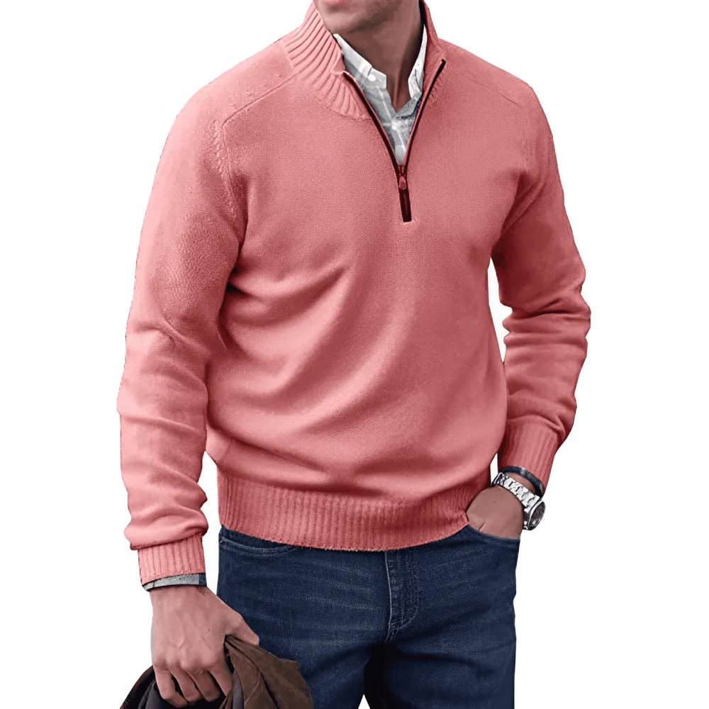 Eleganter Pullover mit Reißverschluss-deurabatt
