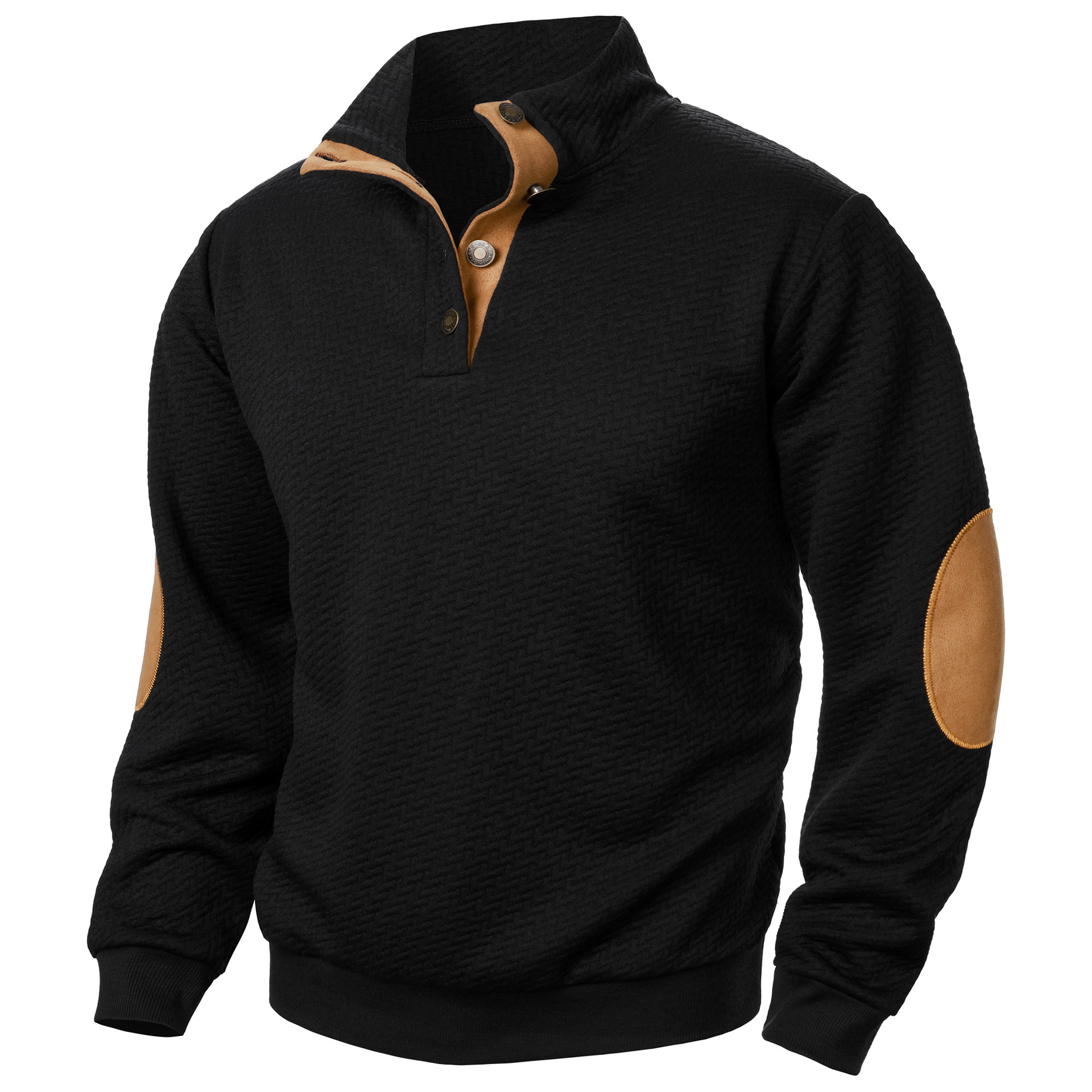 🔥Herbst-Vorverkauf🔥Lässiger Pullover mit langen Ärmeln und Stehkragen für Herren-deurabatt