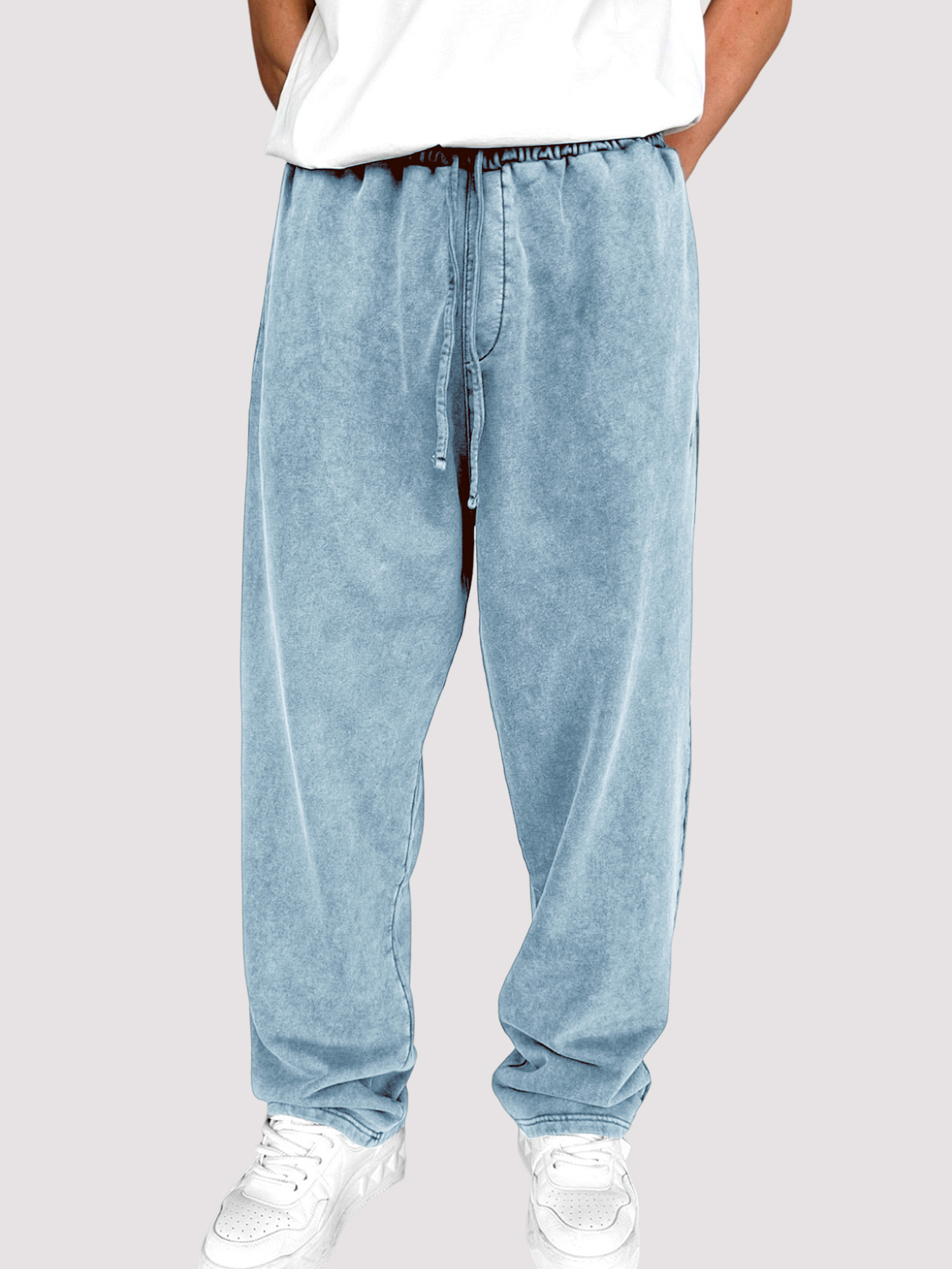 Herren Vintage Gewaschen Textur Modische Bequeme Kordelzughose-deurabatt
