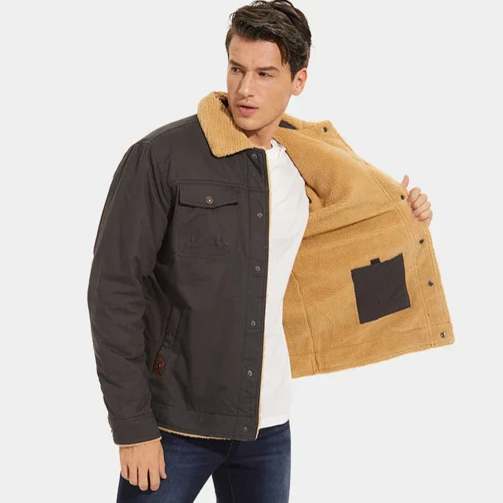 Fleece-Jacke mit Woll-Innenfutter - Der Renner im Winter-deurabatt