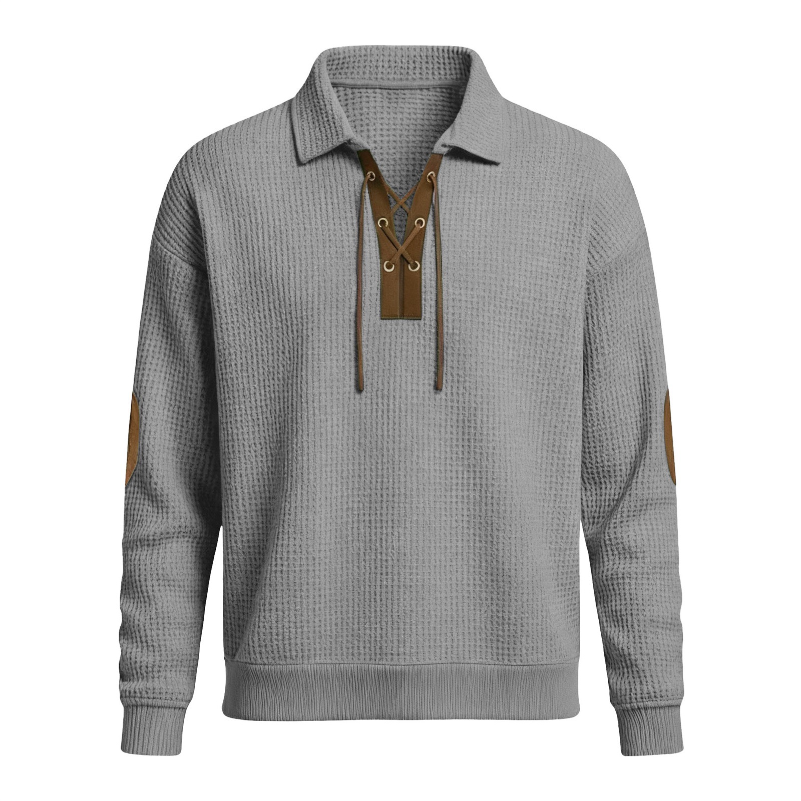Herrenmode Locker sitzender einfarbiger Sweatshirt – Sportliches & Lässiges Oberteil-deurabatt