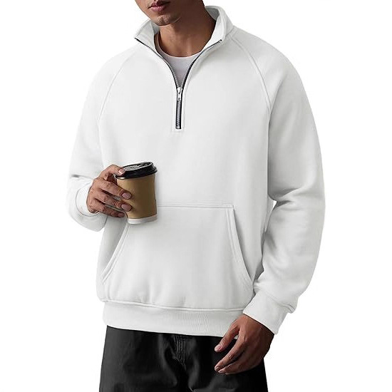 Früher Black Friday 50% Rabatt! - Herren Retro Halb-Reißverschluss Taschen Sweatshirt-deurabatt
