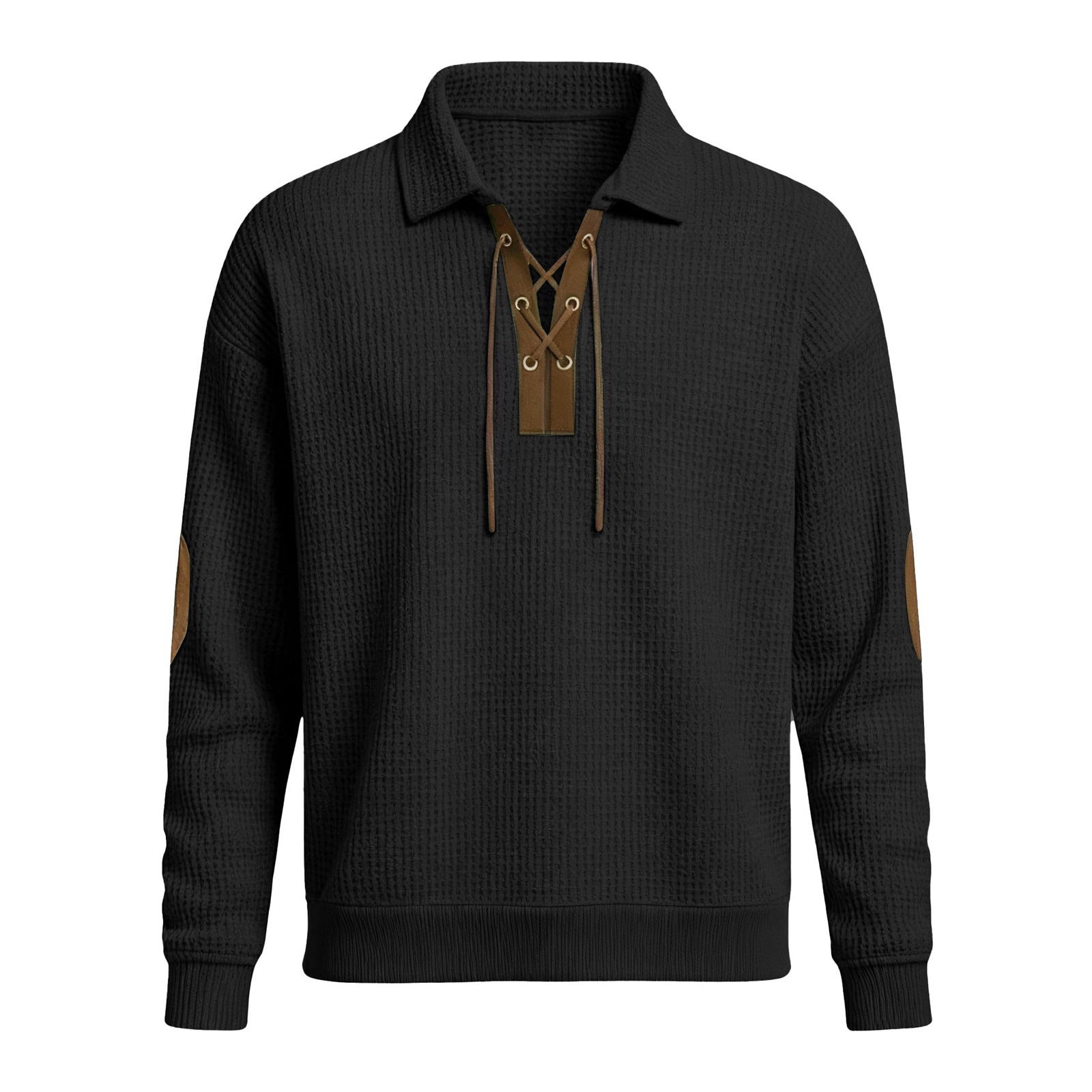 Herrenmode Locker sitzender einfarbiger Sweatshirt – Sportliches & Lässiges Oberteil-deurabatt