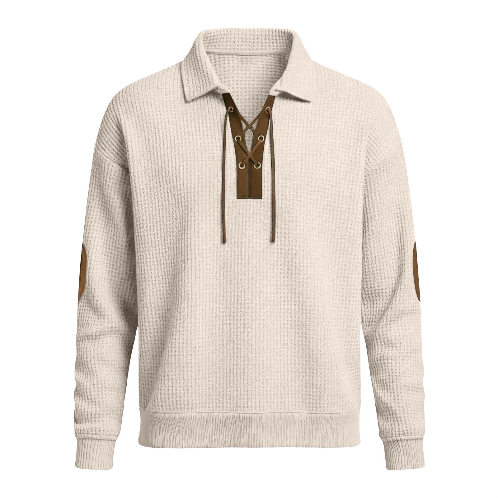 Herrenmode Locker sitzender einfarbiger Sweatshirt – Sportliches & Lässiges Oberteil-deurabatt