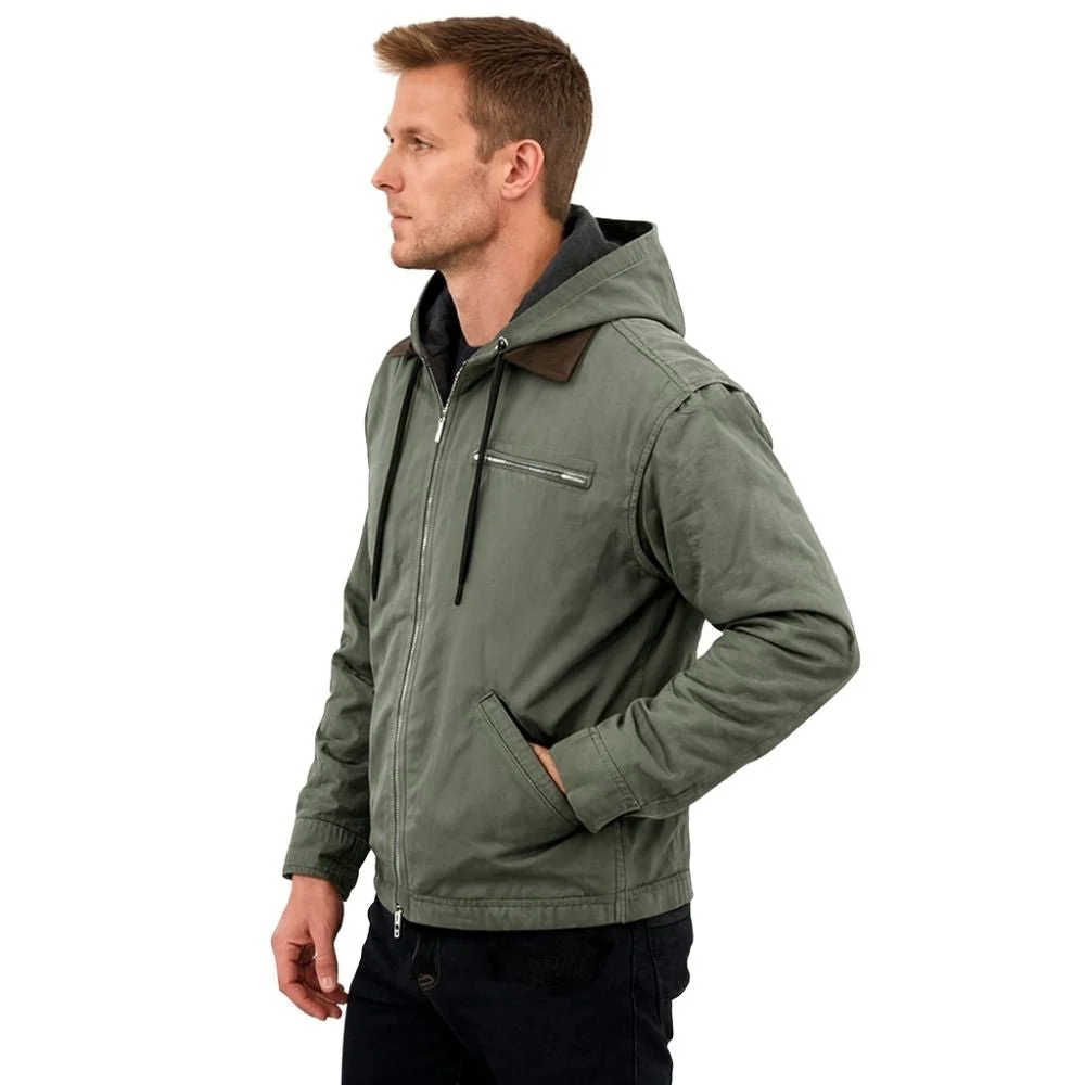 Männer können von dieser Kapuzenjacke einfach nicht genug bekommen – weich, warm und unglaublich komfortabel.-ZierMode