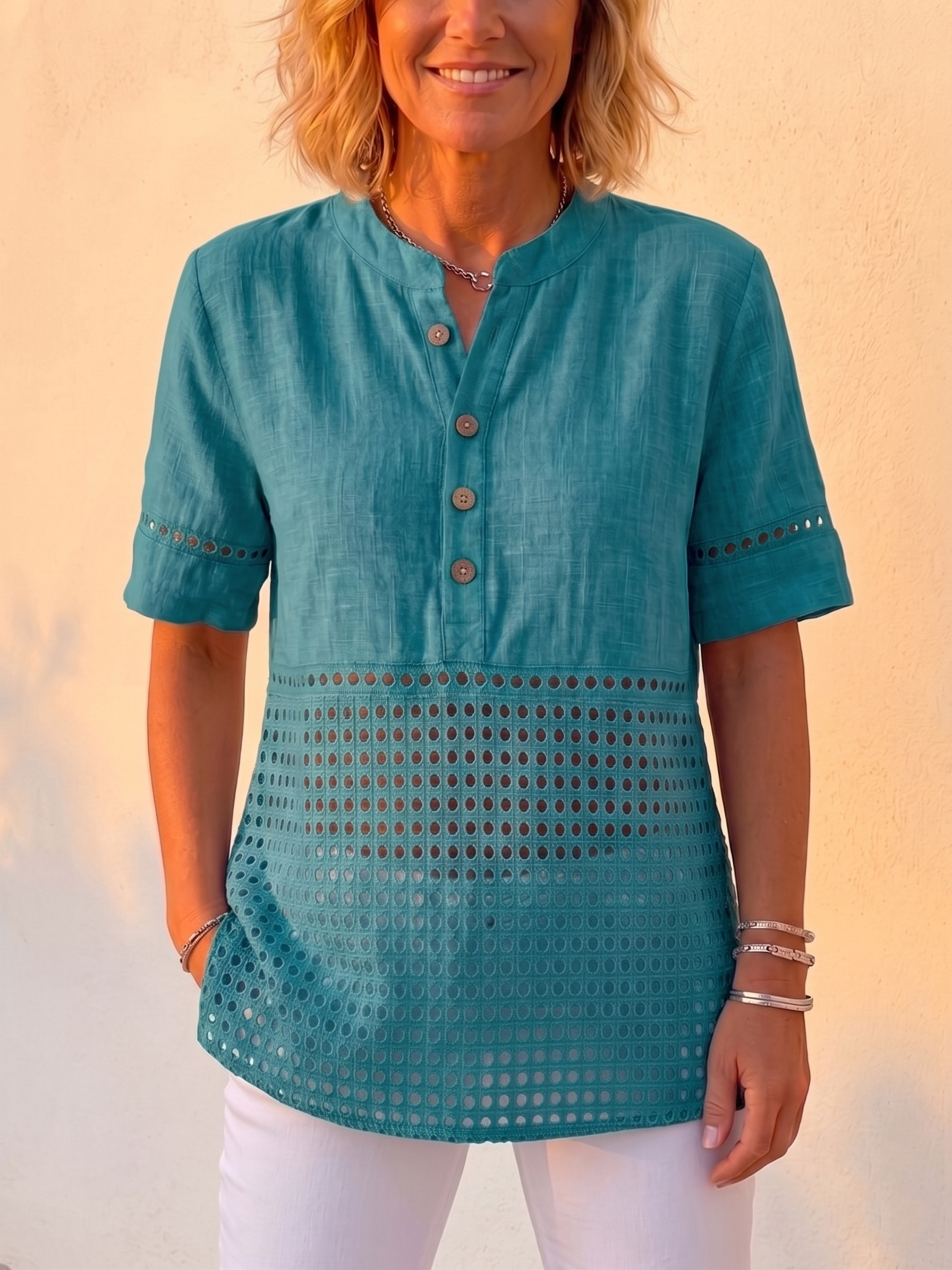 Leinen-Bluse mit Charme: Leicht, kühl, vielseitig-ZierMode