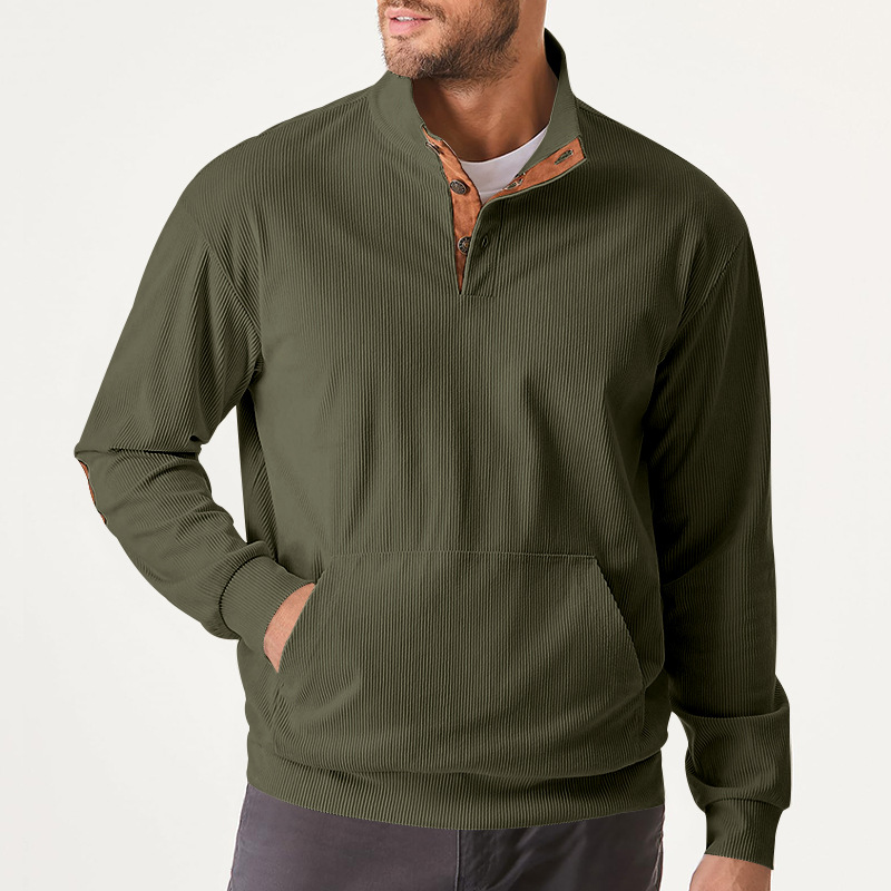 🔥Herbst-Vorverkauf🔥Lässiger Pullover mit langen Ärmeln und Stehkragen für Herren-deurabatt