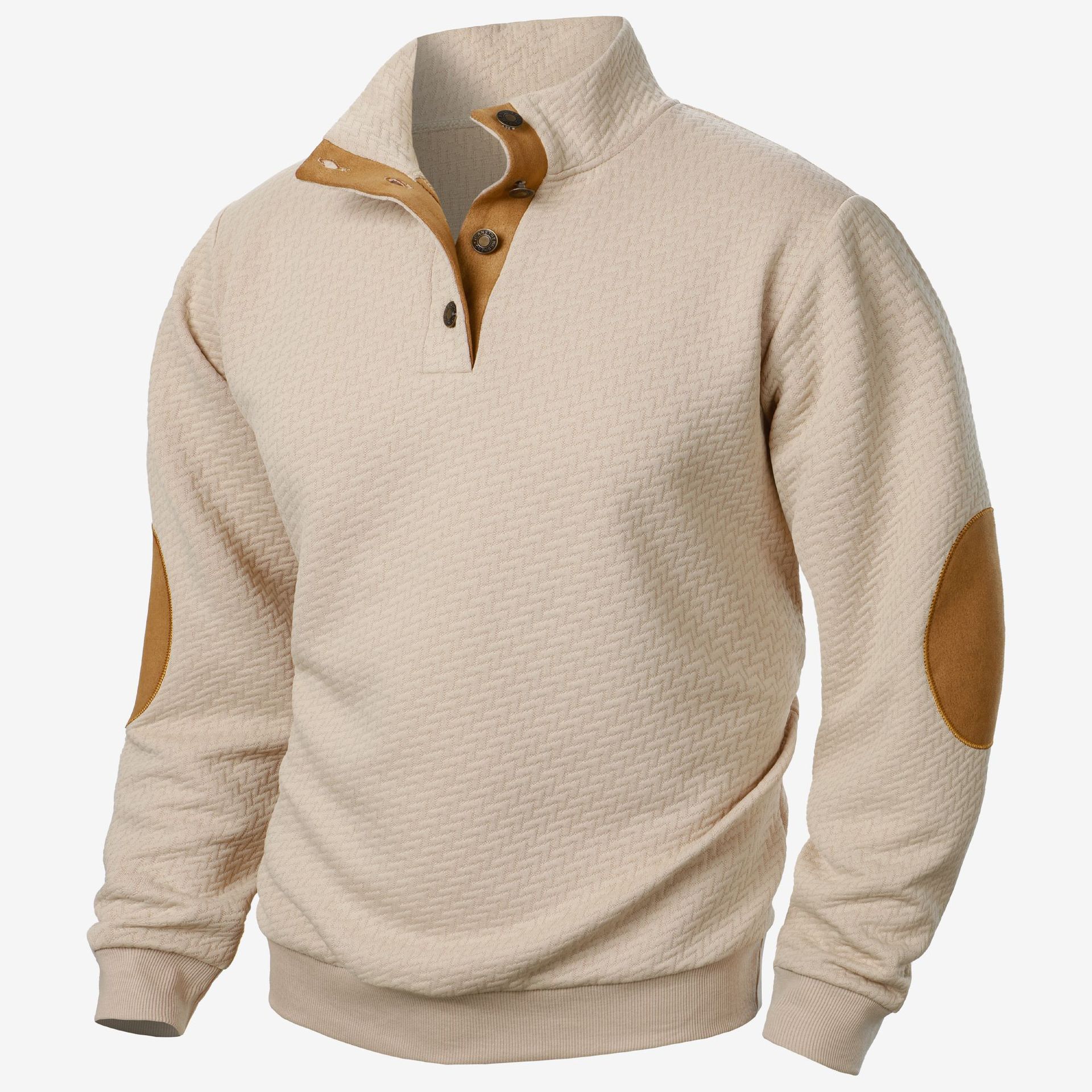 🔥Herbst-Vorverkauf🔥Lässiger Pullover mit langen Ärmeln und Stehkragen für Herren-deurabatt