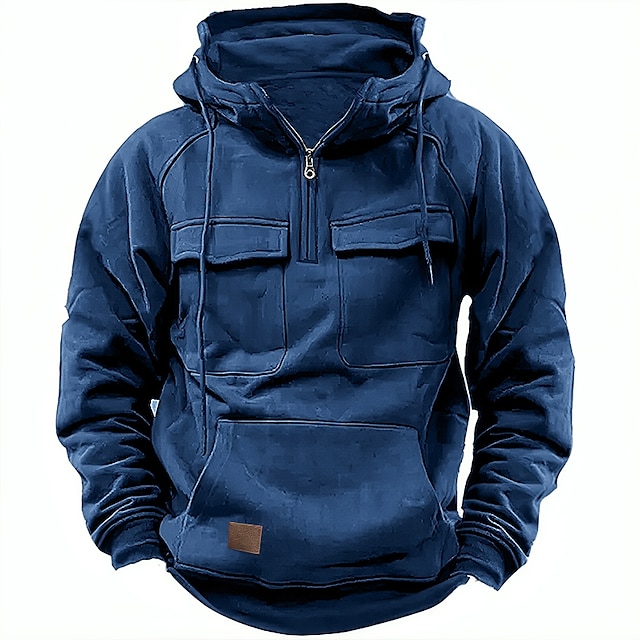 Herren Hoodie im Arbeitswear-Stil für Herbst und Winter -deurabatt