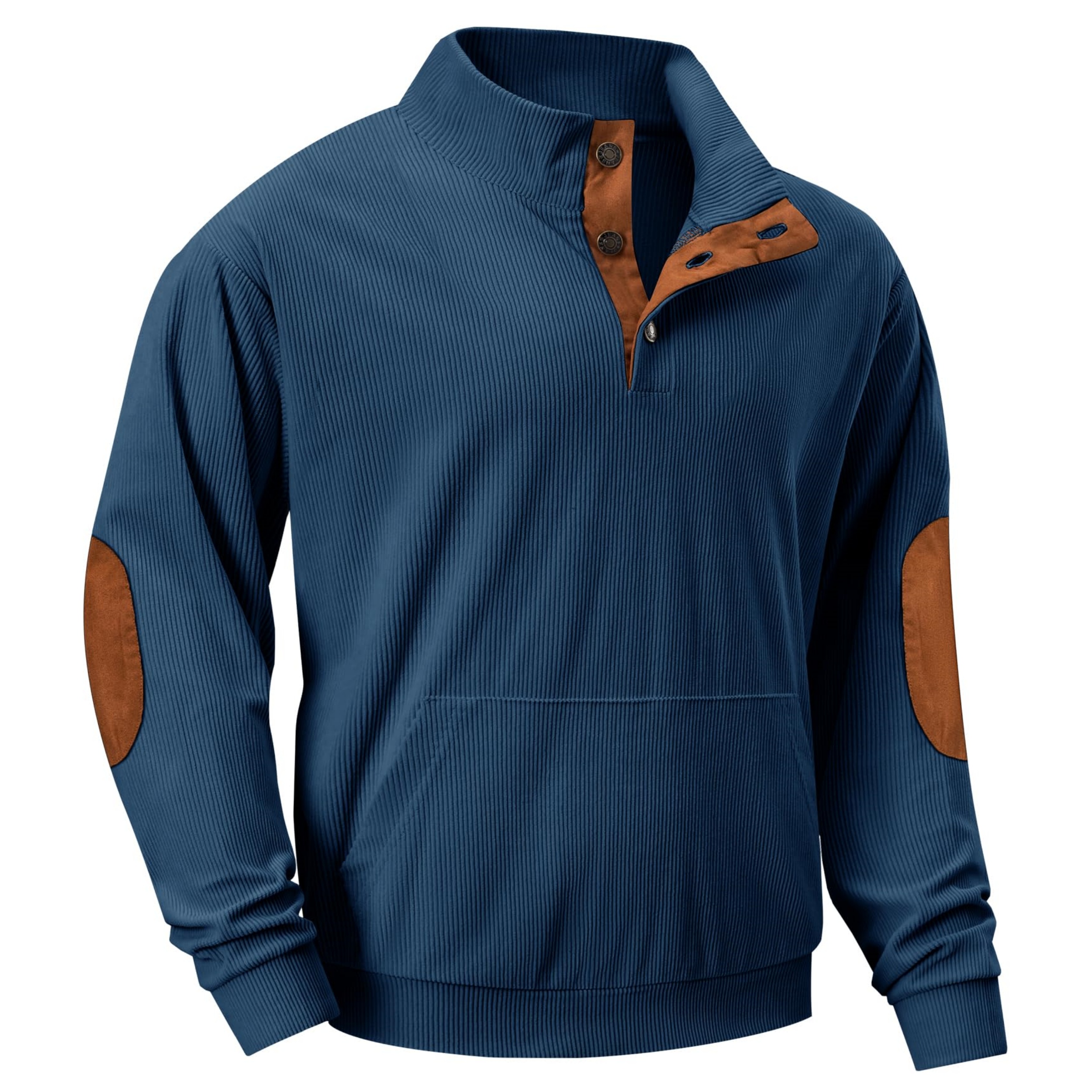🔥Herbst-Vorverkauf🔥Lässiger Pullover mit langen Ärmeln und Stehkragen für Herren-deurabatt