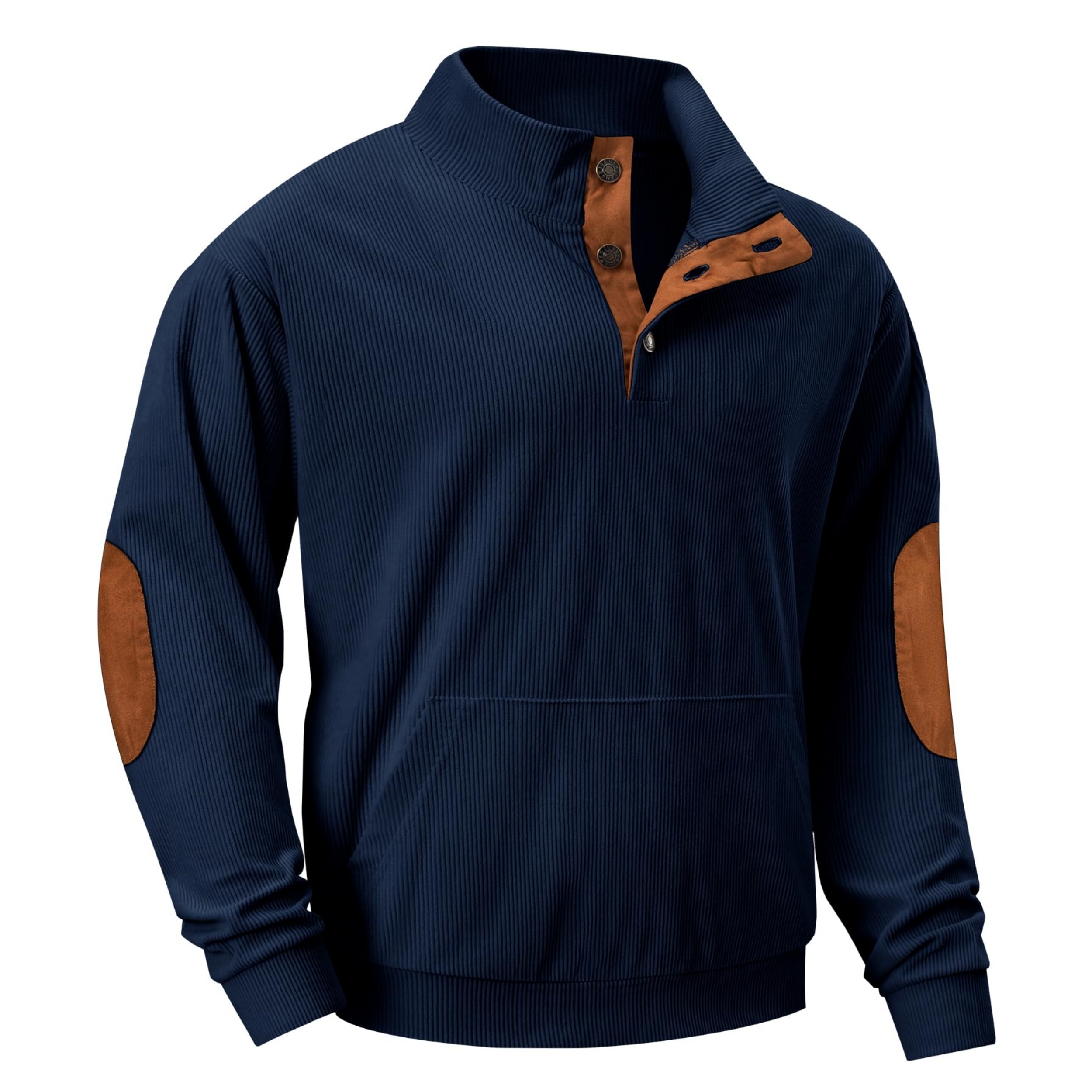 🔥Herbst-Vorverkauf🔥Lässiger Pullover mit langen Ärmeln und Stehkragen für Herren-deurabatt