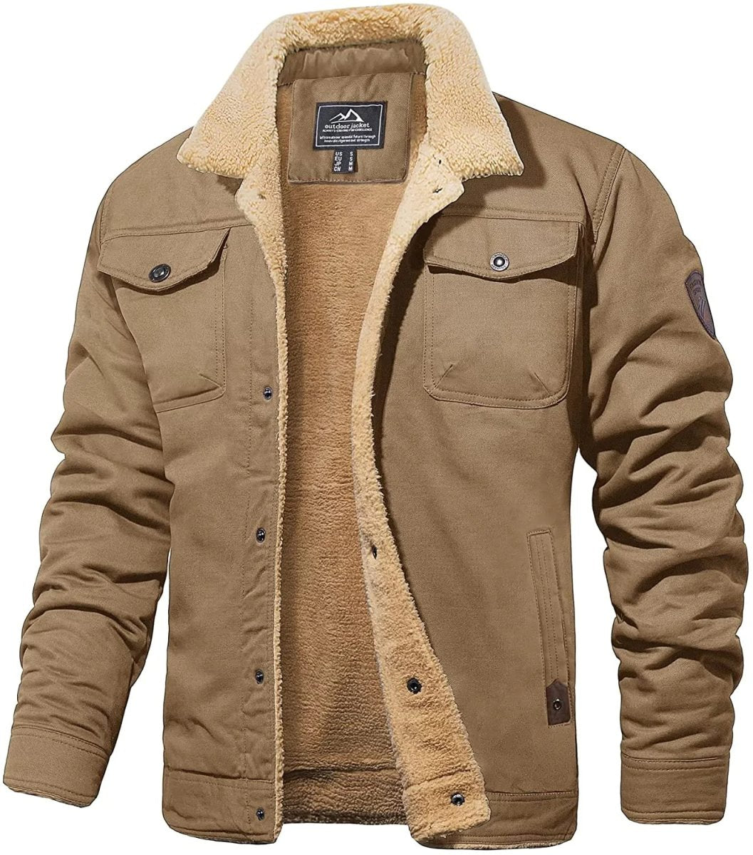 Fleece-Jacke mit Woll-Innenfutter - Der Renner im Winter-deurabatt