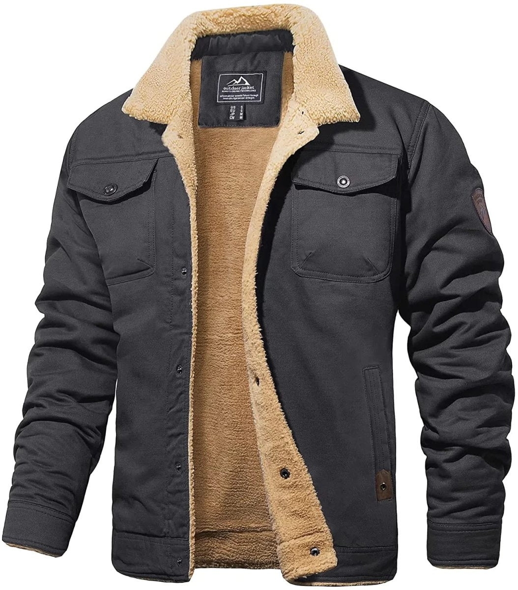 Fleece-Jacke mit Woll-Innenfutter - Der Renner im Winter-deurabatt