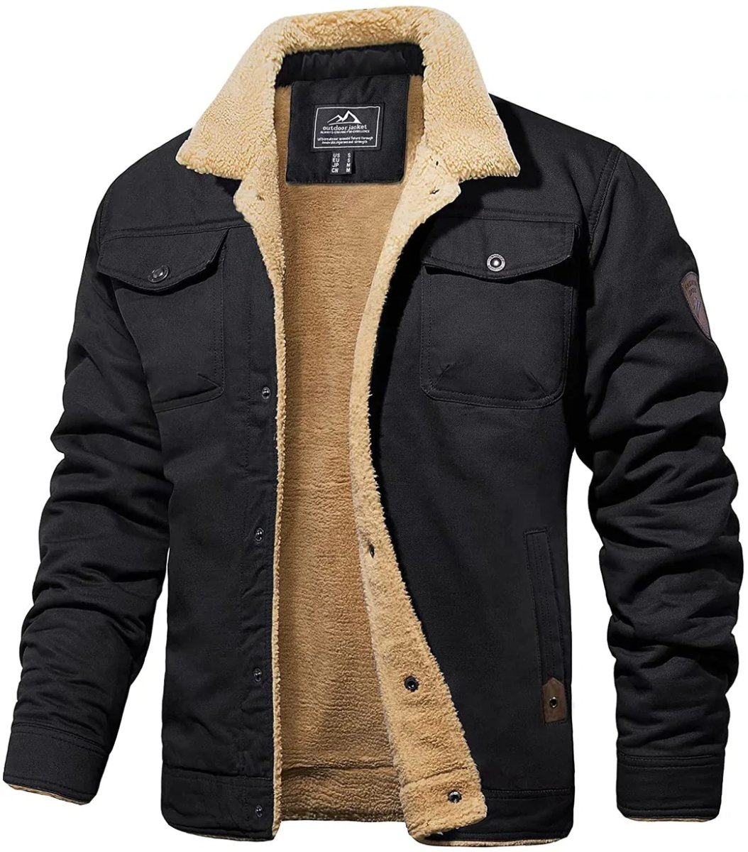 Fleece-Jacke mit Woll-Innenfutter - Der Renner im Winter-deurabatt