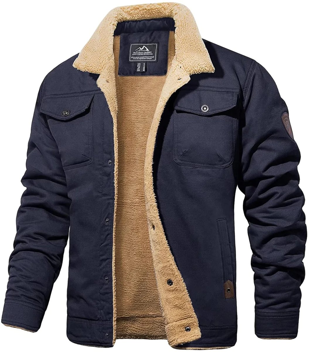 Fleece-Jacke mit Woll-Innenfutter - Der Renner im Winter-deurabatt