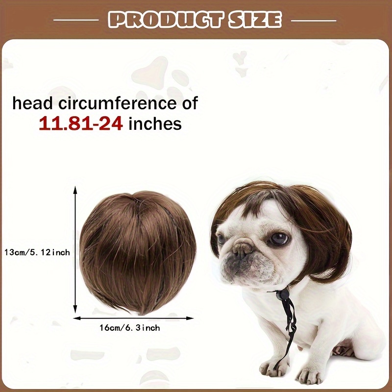 Cute Pet Wig Cosplay Hair Accessories for Dogs