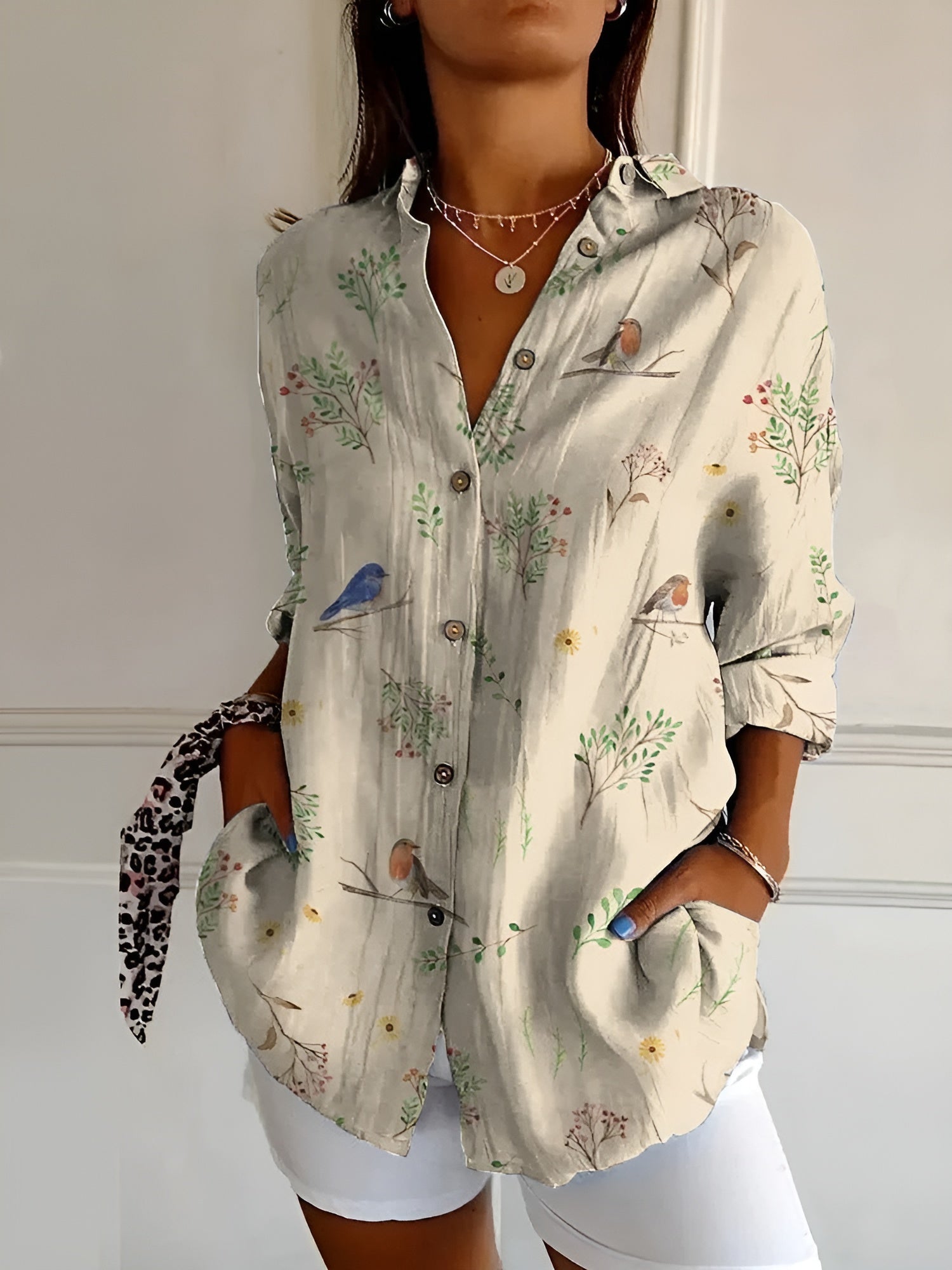 Cerelia™ - Stilvolle Bluse mit Blumenmuster