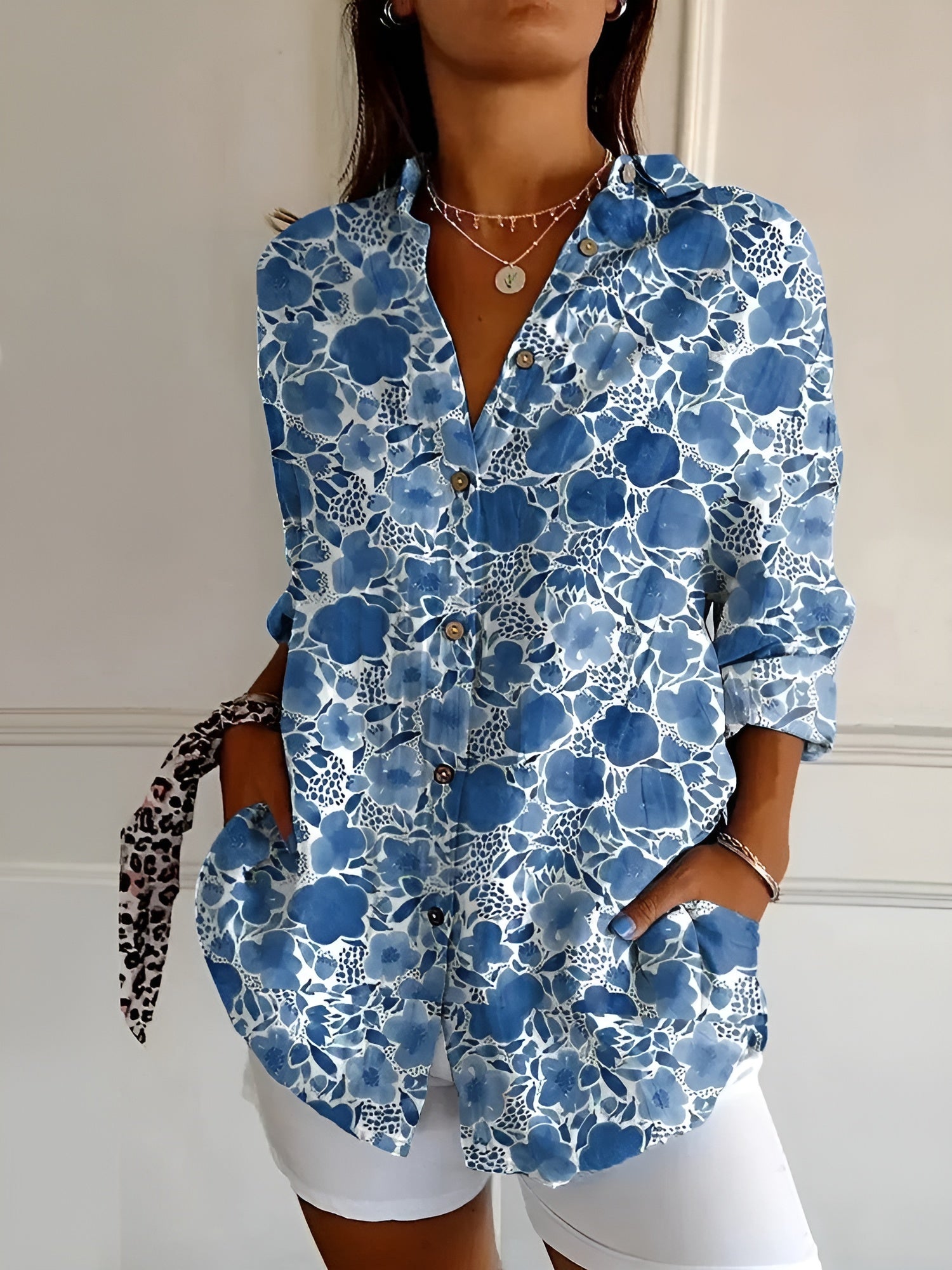 Cerelia™ - Stilvolle Bluse mit Blumenmuster