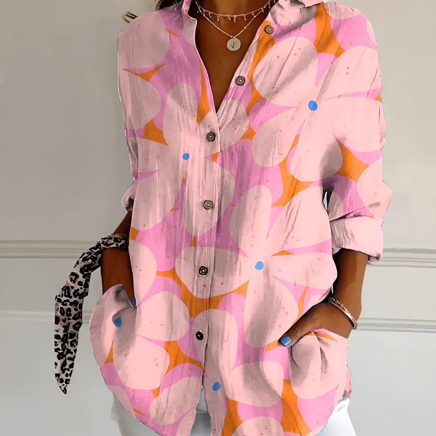 Cerelia™ - Stilvolle Bluse mit Blumenmuster