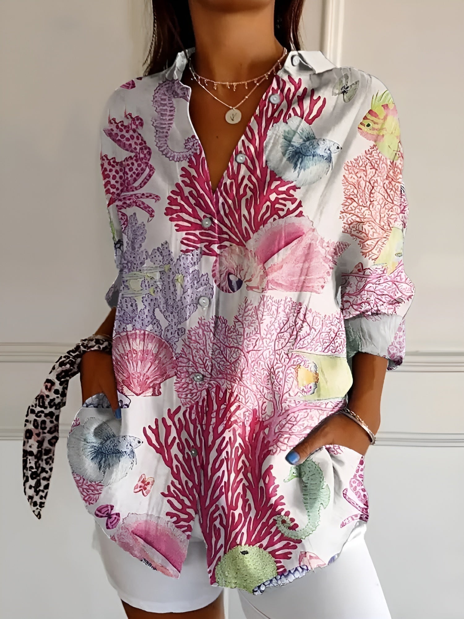 Cerelia™ - Stilvolle Bluse mit Blumenmuster
