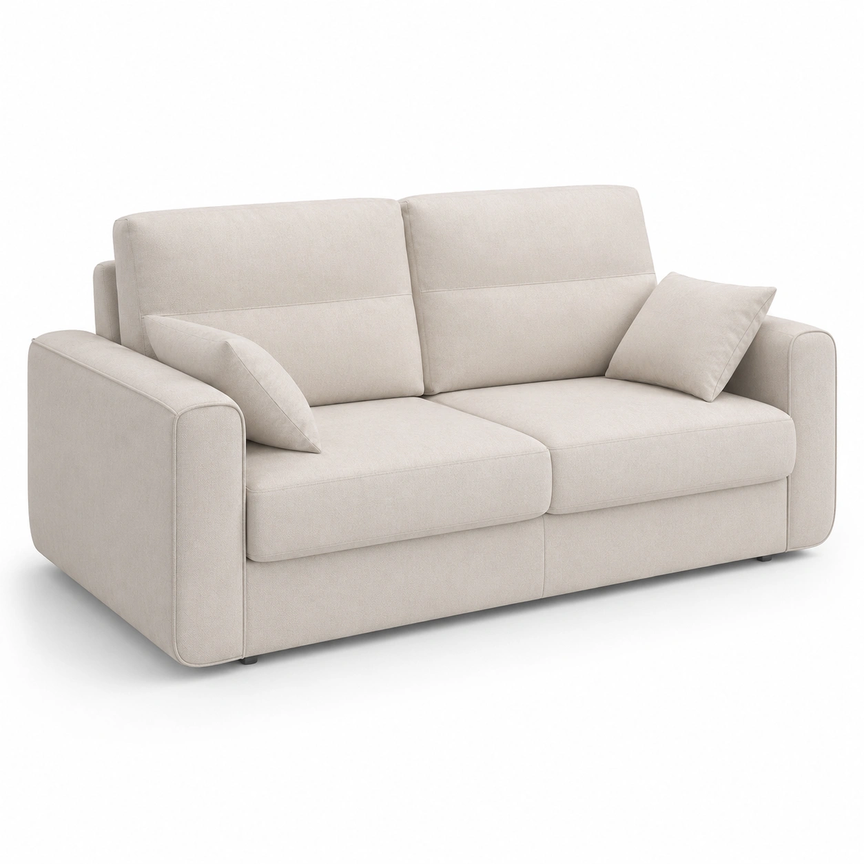 Sofa blanco marfil para 2 plazas-PrestigeFurni