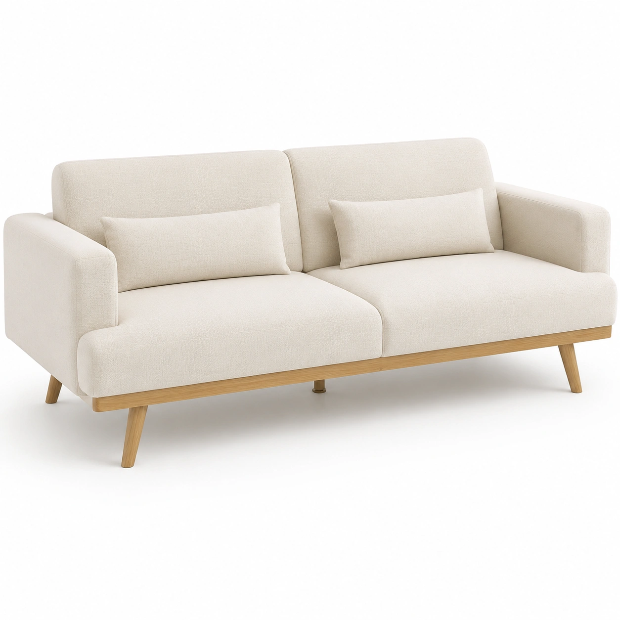 Sofa beige para 2 plazas-PrestigeFurni