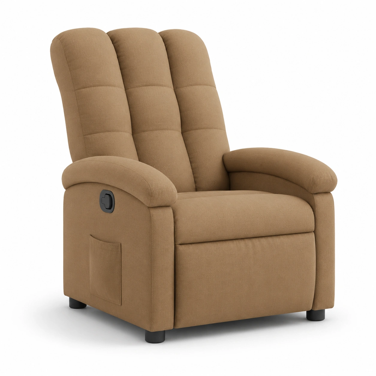 Sillon reclinable manual color marron-PrestigeFurni