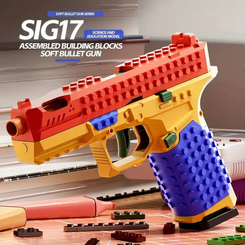 🔥Stress-relief toys🎁Tactical DIY Building Block Pistol Kit