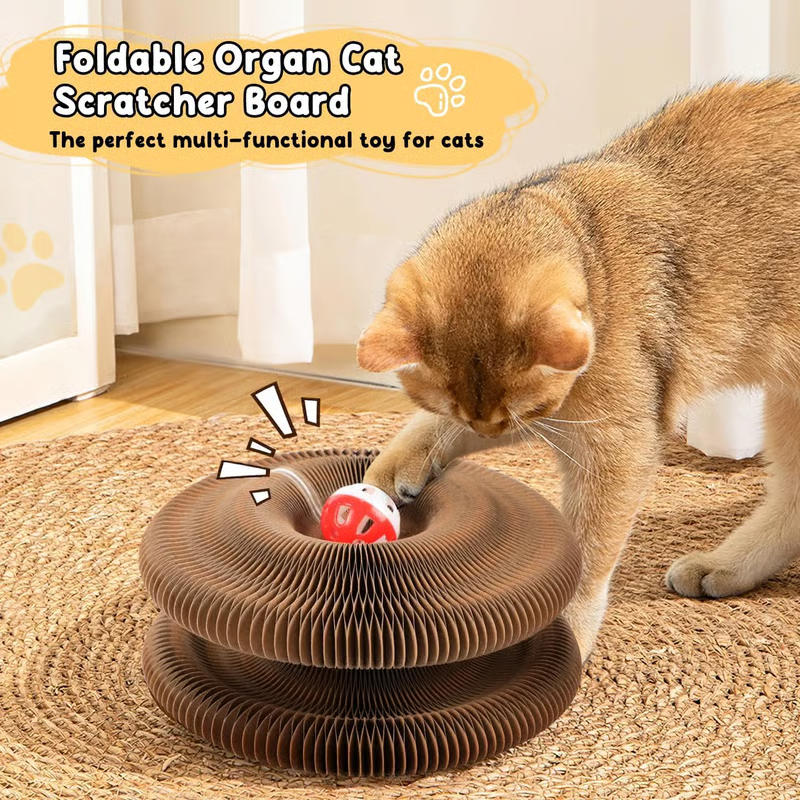 Magic Organ Cat Scratching Board--Comes with a toy bell ball
