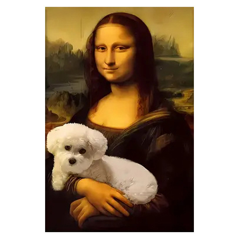 🎁 Black Friday Special 49% Off🎨🧻Funny M*na Lisa Bathroom Art - Add Some Holiday Laughs! 😂