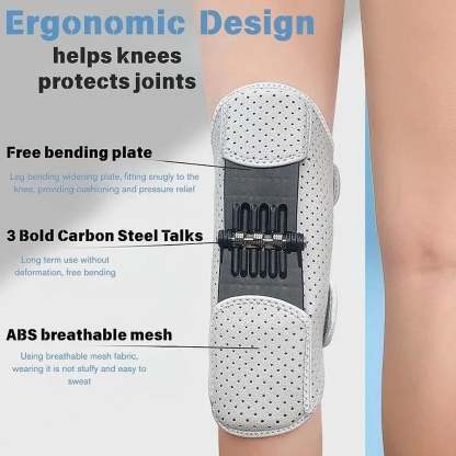 🔥Hot Sale🔥Enhanced Knee Brace Stabilizer - Adjustable Triple-Spring Support for Squats, Climbing & Recovery