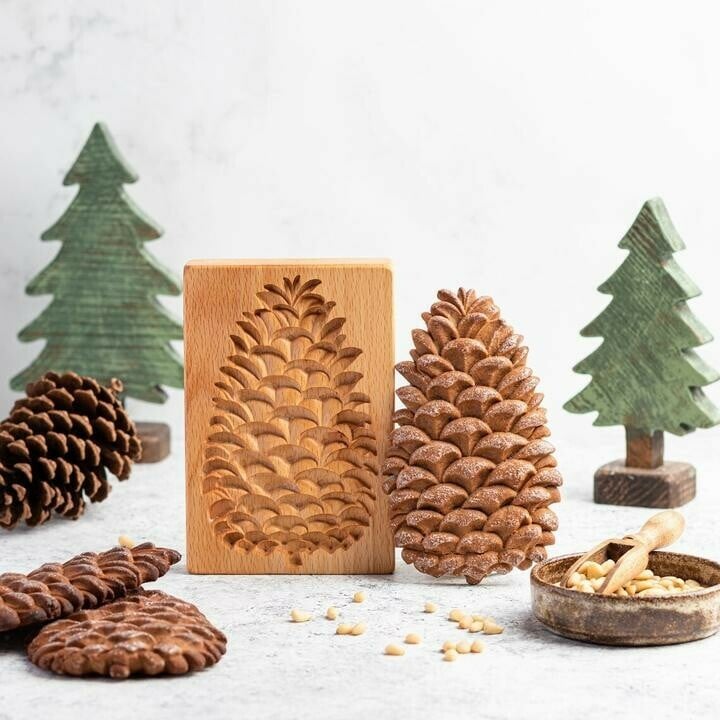🔥Last Day 49% OFF🔥🍪Carved Wooden Pryanik Gingerbread Cookie Mold🍪