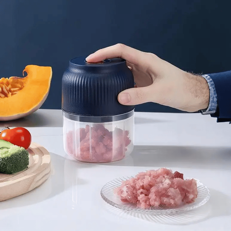 🔥 Electric Garlic Chopper, Mini Portable Veggie Cutter