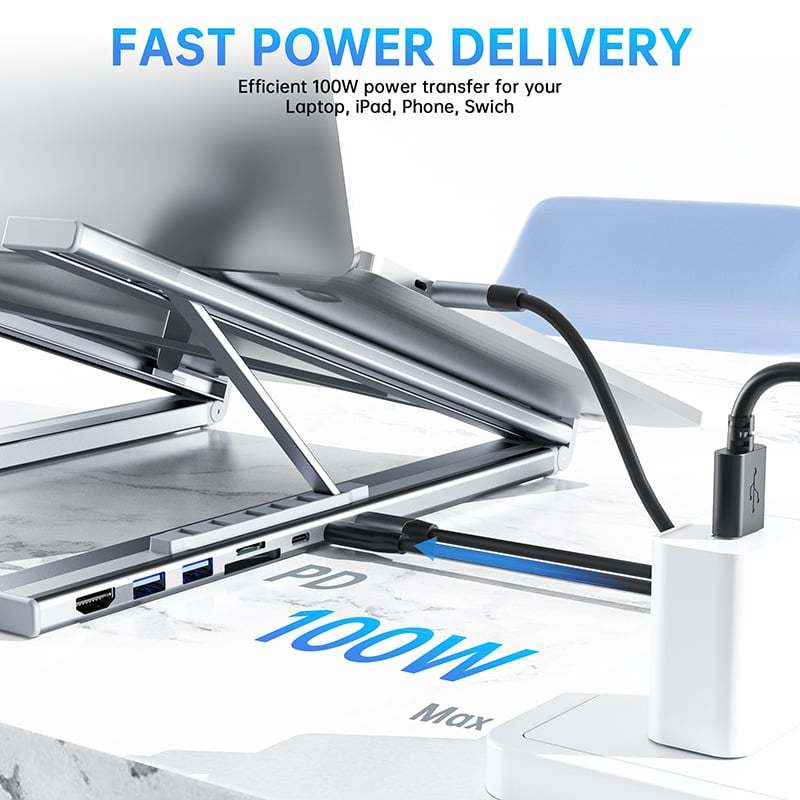 🏠💻 8-in-1 USB-C Laptop Stand,Best Gifts