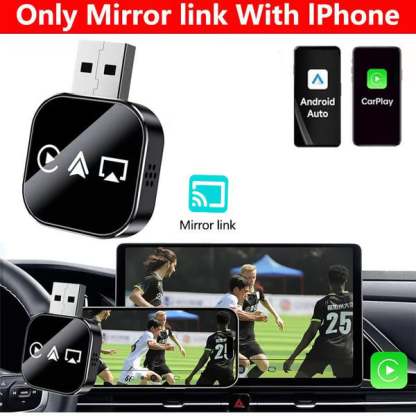 🔥LAST DAY 50% off🚗2026 Upgrade 3 in 1 Screen Mirror iOS Phone, wired to wireless Carplay adapter✨