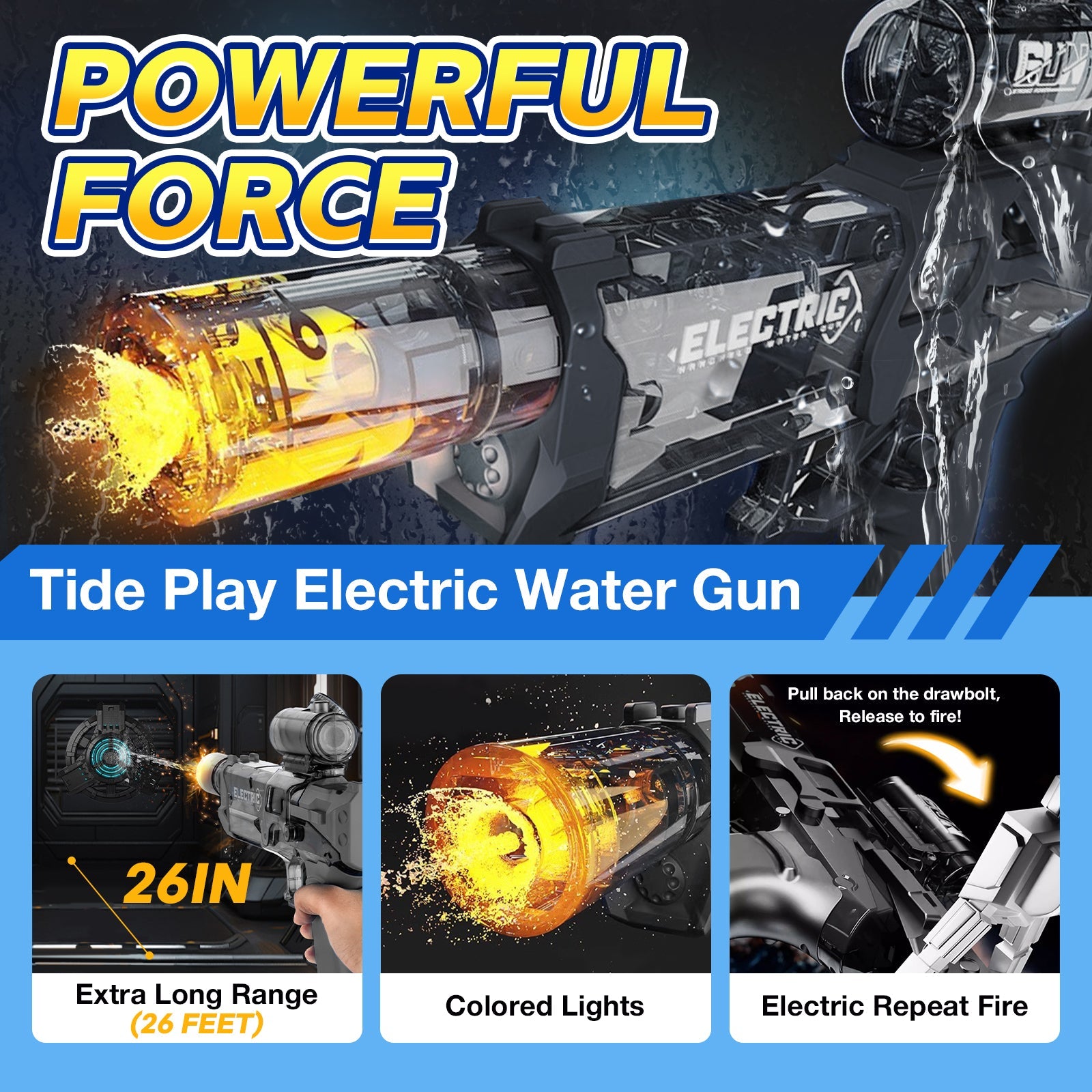 Yopoll Electric Water Guns  Aqua Shooter Hydro Blaster