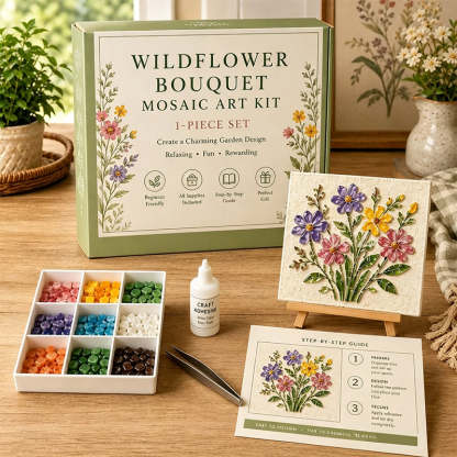 🌸 DIY Mosaic Watering Can Kit ✨ Create Your Own Garden Art Masterpiece