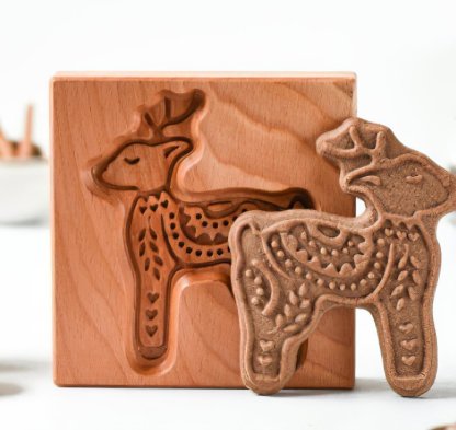 🔥Last Day 49% OFF🔥🍪Carved Wooden Pryanik Gingerbread Cookie Mold🍪