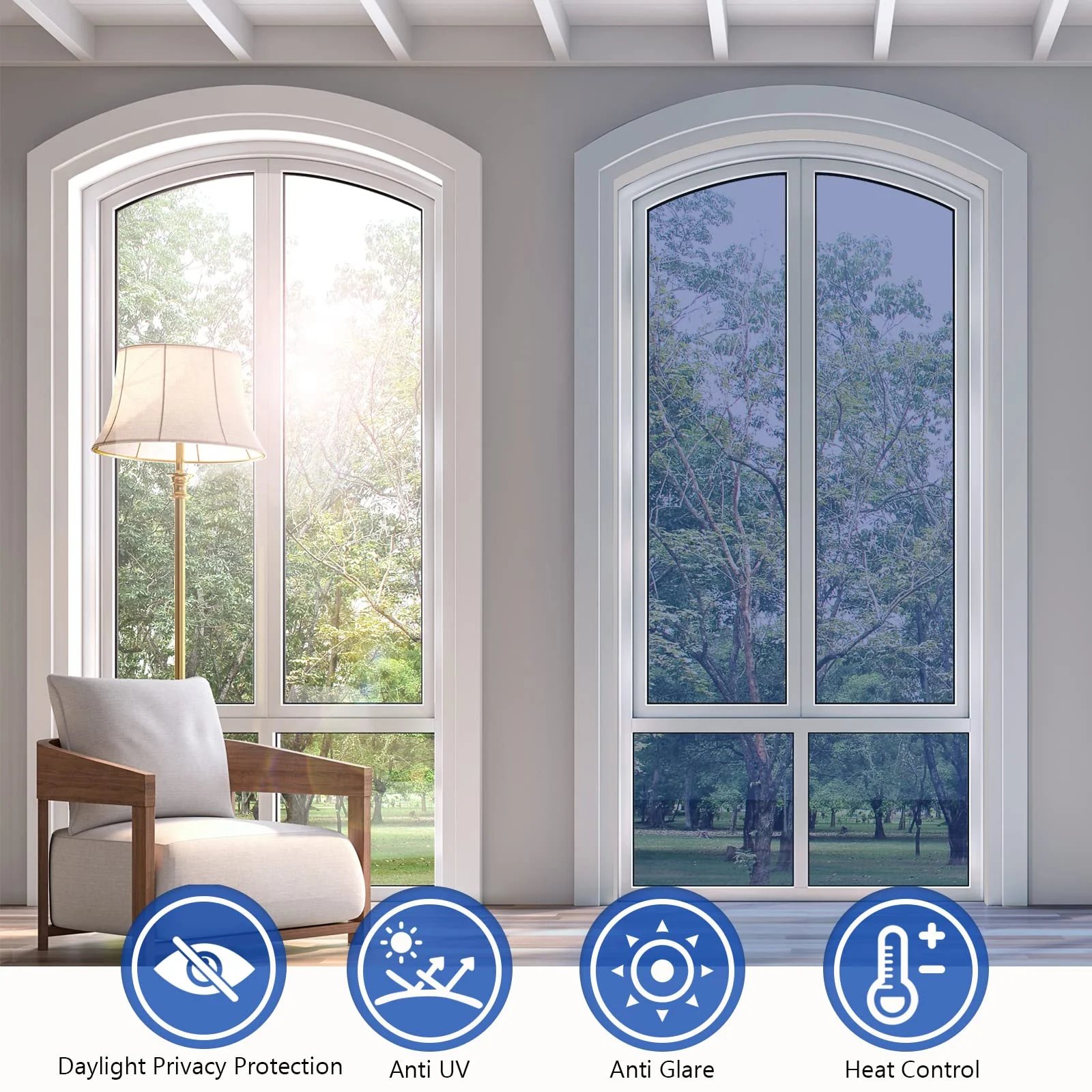 🔥Buy 2 Get 1 Free🔥Privacy Sun Blocking Anti UV Reflective Window Film