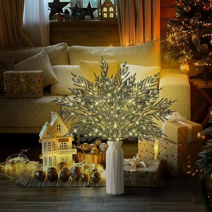 🎄 35" Christmas Lighted Norfolk Pine Branches