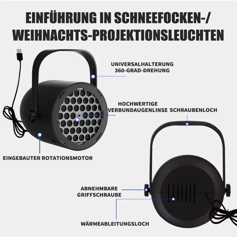 🎄Weihnachts-Schnäppchen🎁LED-Dynamic-Weihnachts-Projektor | wechselbare Motive🎅❄️