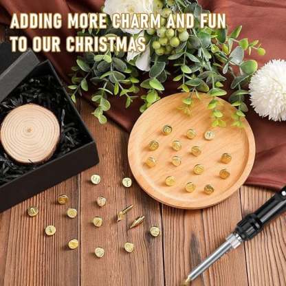 🔥Last Day 49%OFF -26 Letters Copper Mold -DIY Wood Burning/Carving Set🖊