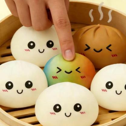 🏆Only $7.99 Last Day Promotion!Expressive Baozi Squishy - Blind Box, Mysecret Bun Fidget Toy