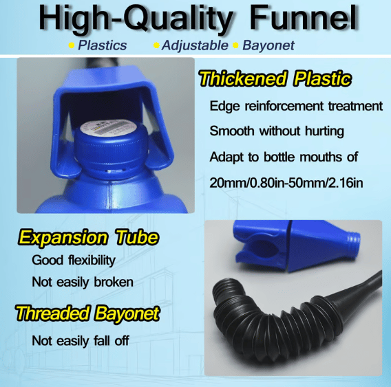 🔥Universal Household Folding Buckle Funnel