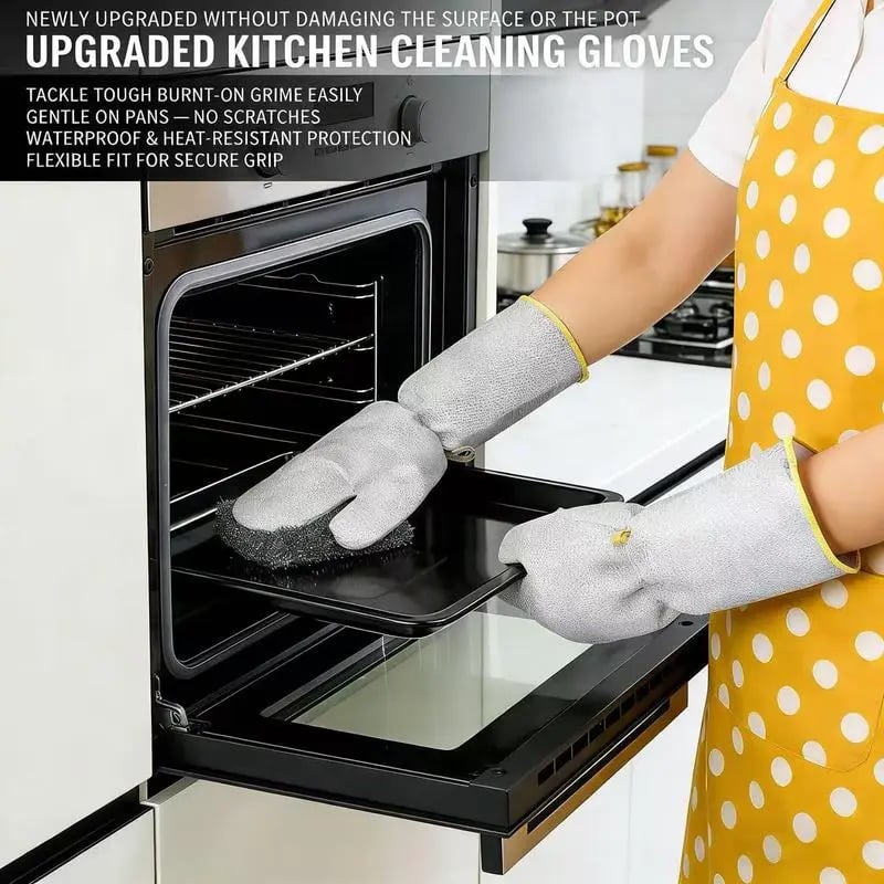 🔥2026 Best-Sellers-Waterproof Oil-Resistant Heat-Resistant Steel Wire Dishwashing Gloves