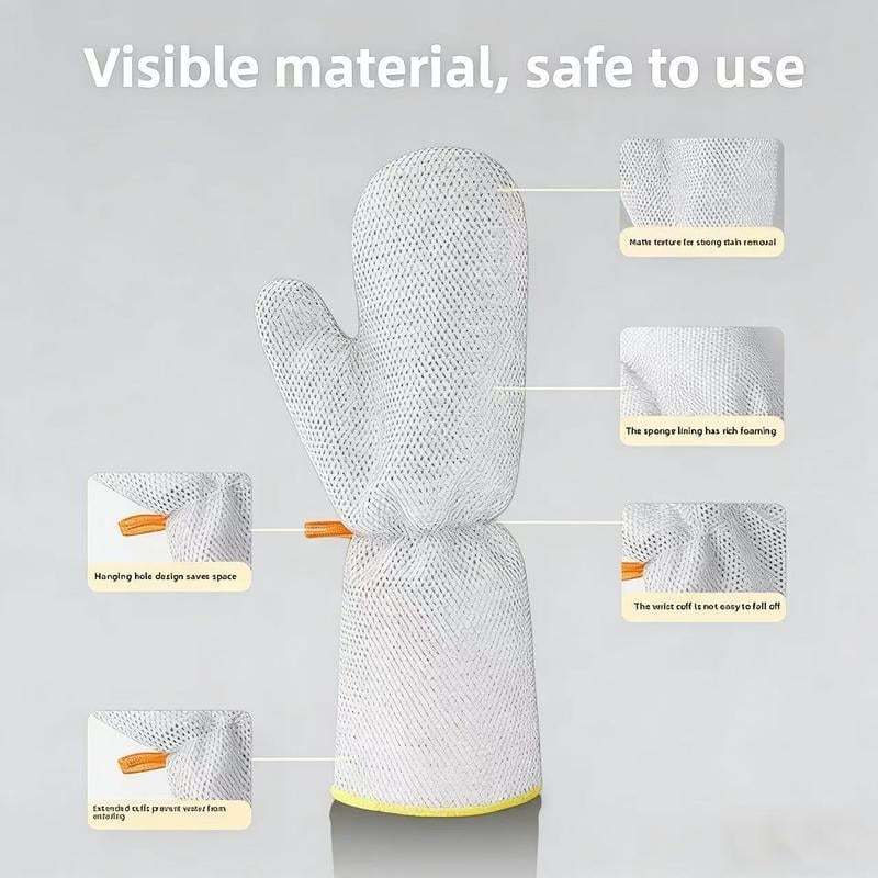 🔥2026 Best-Sellers-Waterproof Oil-Resistant Heat-Resistant Steel Wire Dishwashing Gloves