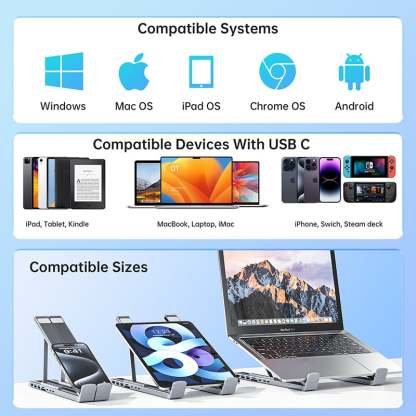 🏠💻 8-in-1 USB-C Laptop Stand,Best Gifts