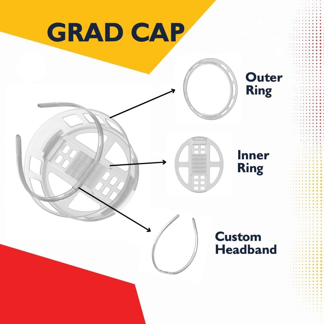 🎓Graduation Cap Headband🎓 - The secret to a perfectly secure cap and flawless hair in every graduation photo✨