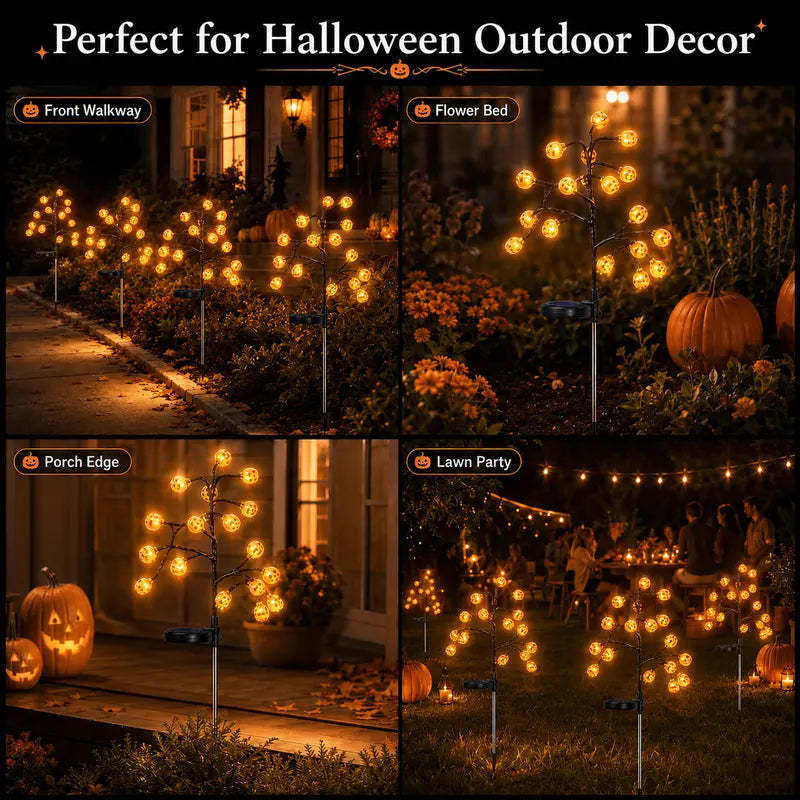 🎃 Summer Preview: Pumpkin Solar Garden Lights | Get Ready For Halloween